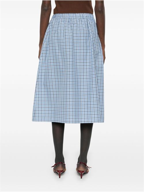 Check Skirt MIU MIU | MG240216MKF0QY6